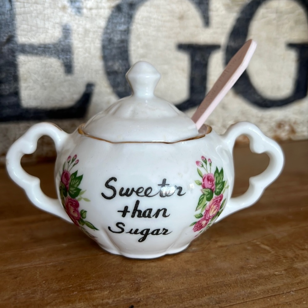 Vintage Sweet & Low Dish & Spoon
